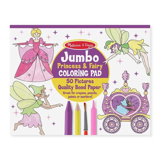 Melissa & Doug Jumbo Coloring Pad - Princess &-Fairy.jpg